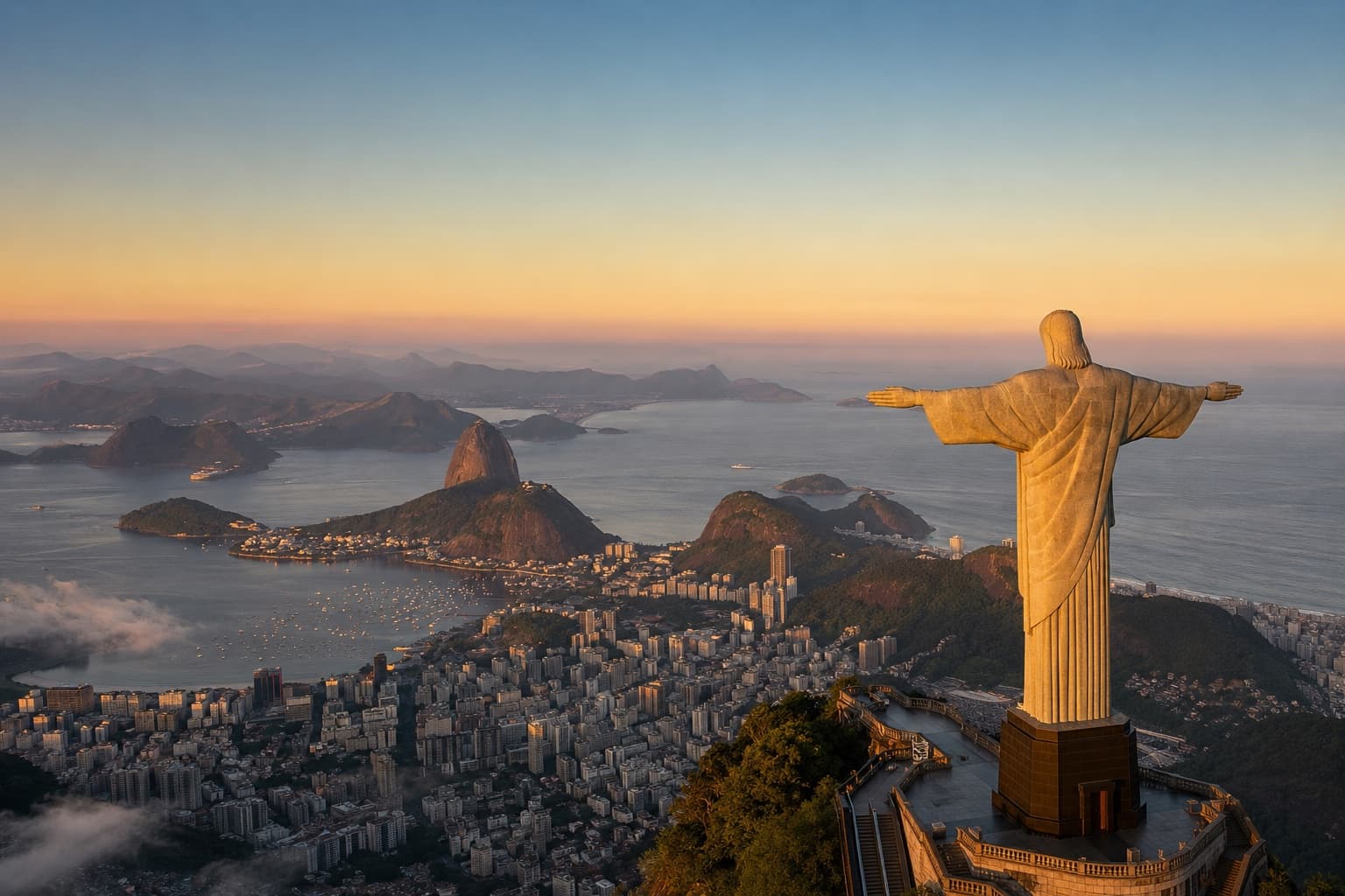 Rio de Janeiro a Cukorsüveg-heggyel és tengerparttal